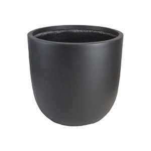 GardenLite Egg Planter Black Decorative Pot for feature plants