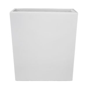 The GardenLite Terrace Planter White S (60x22x72cm) is a plain, rectangular planter with smooth edges and a matt finish, shown against a white background.