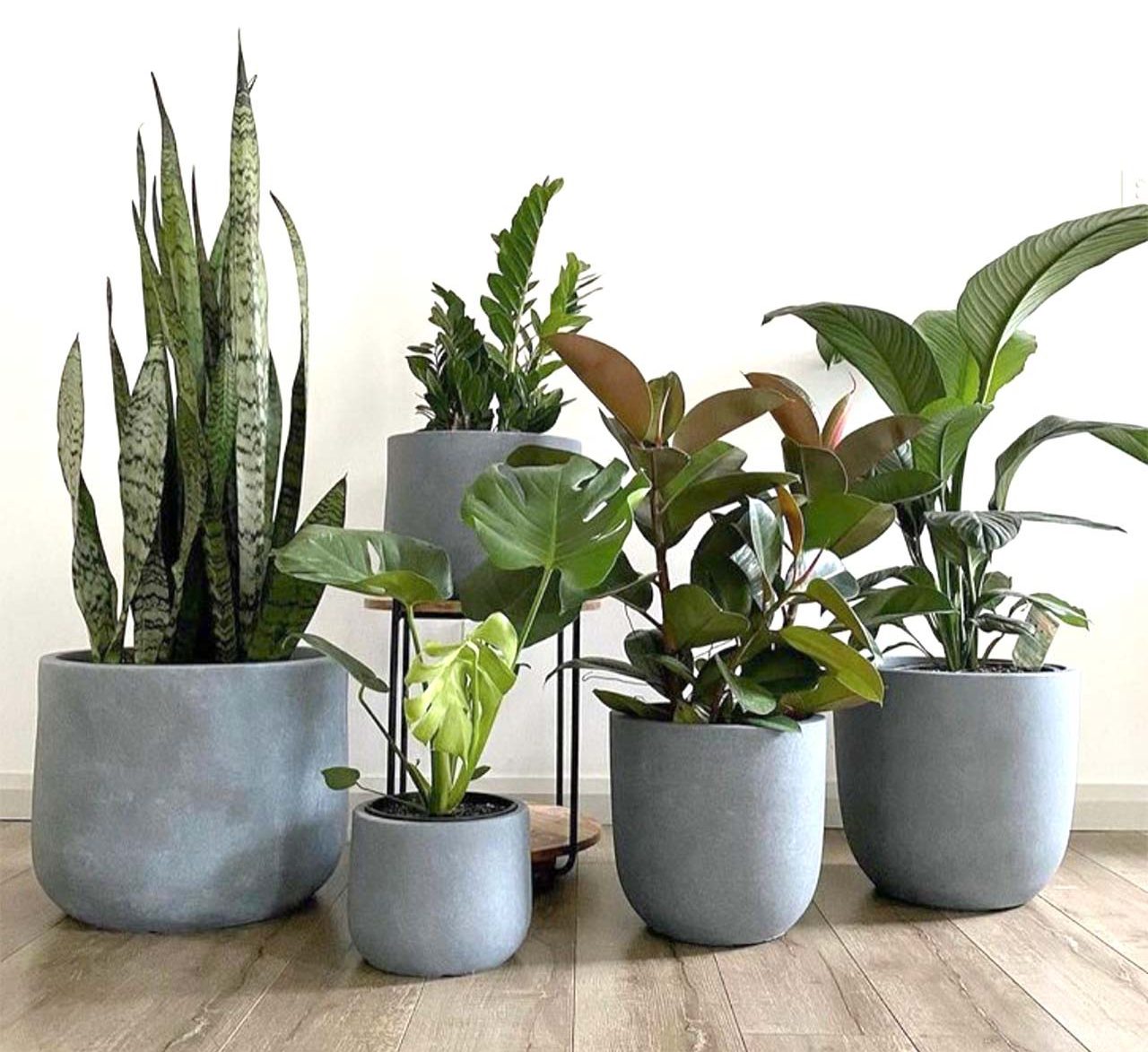 Mojay GardenLite Pots, Lightweight, grey