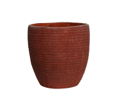 Dart Weave Egg Red plant pot