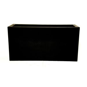 The Urban Trough Black XL 150x54x65cm planter box features a matt finish and rectangular shape, displayed against a plain white background.