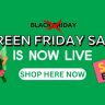 Green Friday Sale announcement featuring a cartoon leprechaun, “Shop Here Now” button, and a price tag reading “Sale Ended”—all set against a lively green background.