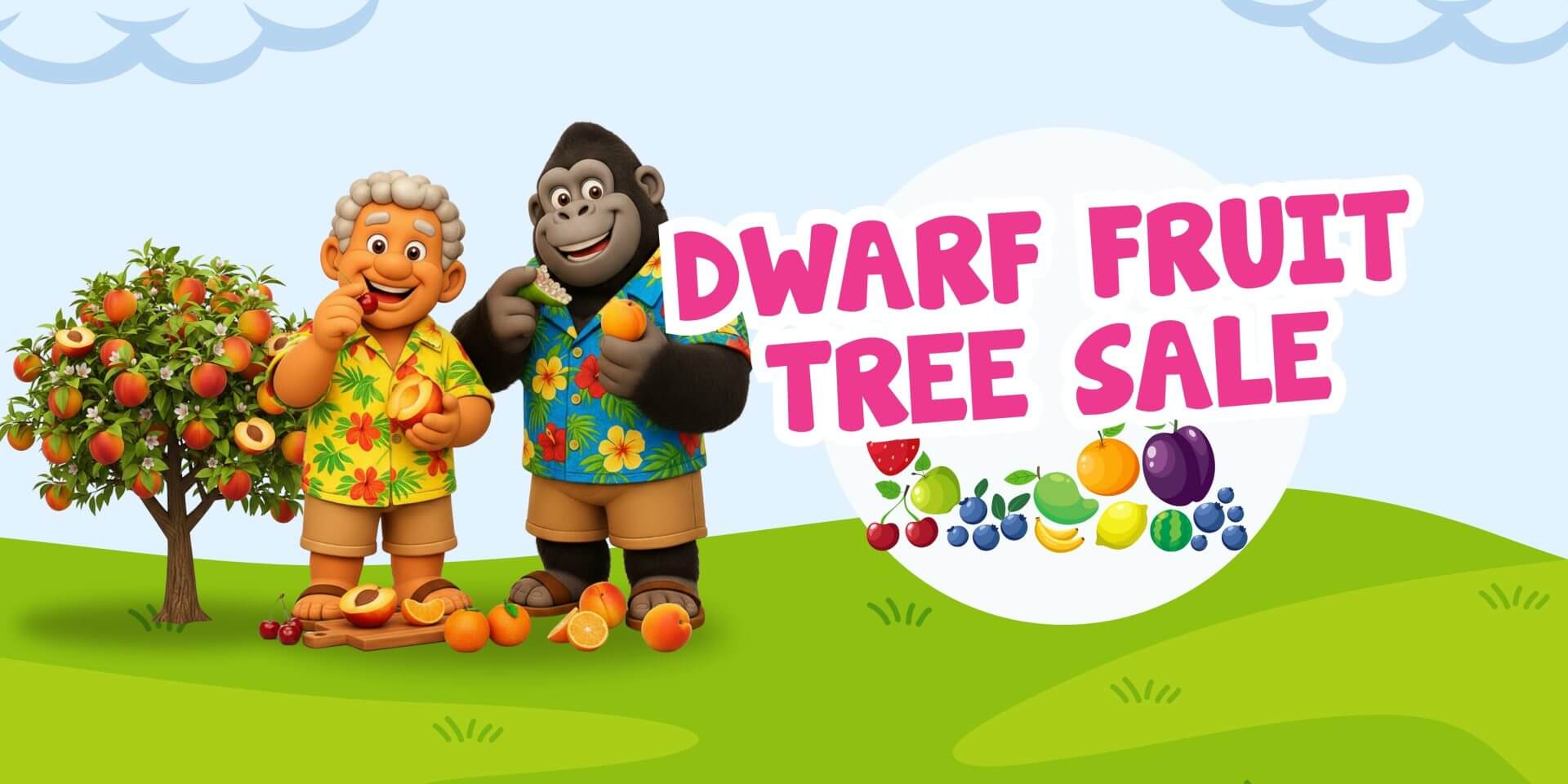 Dwarf fruit banner